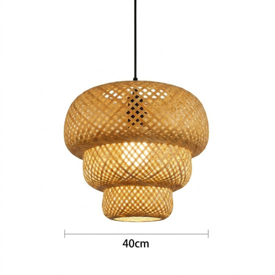 Straw Chandelier Small